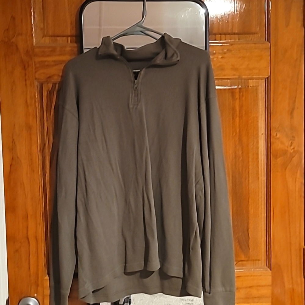 Dusty olive color, old navy half zip-up